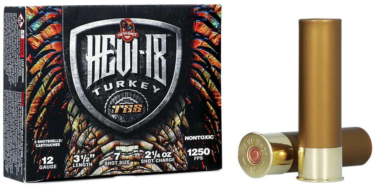 Hevishot HEVI-18 TSS Turkey 12 Gauge 3.5" 2-1/4 oz 7 Shot 1250 fps - Box or Case