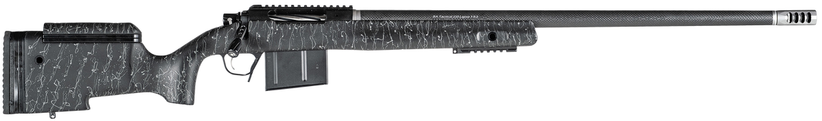 Christensen Arms BA Tactical Long Range 338 Lapua Mag 27" 3+1 Bolt-Action Rifle - Black Nitride / Gray Webbing