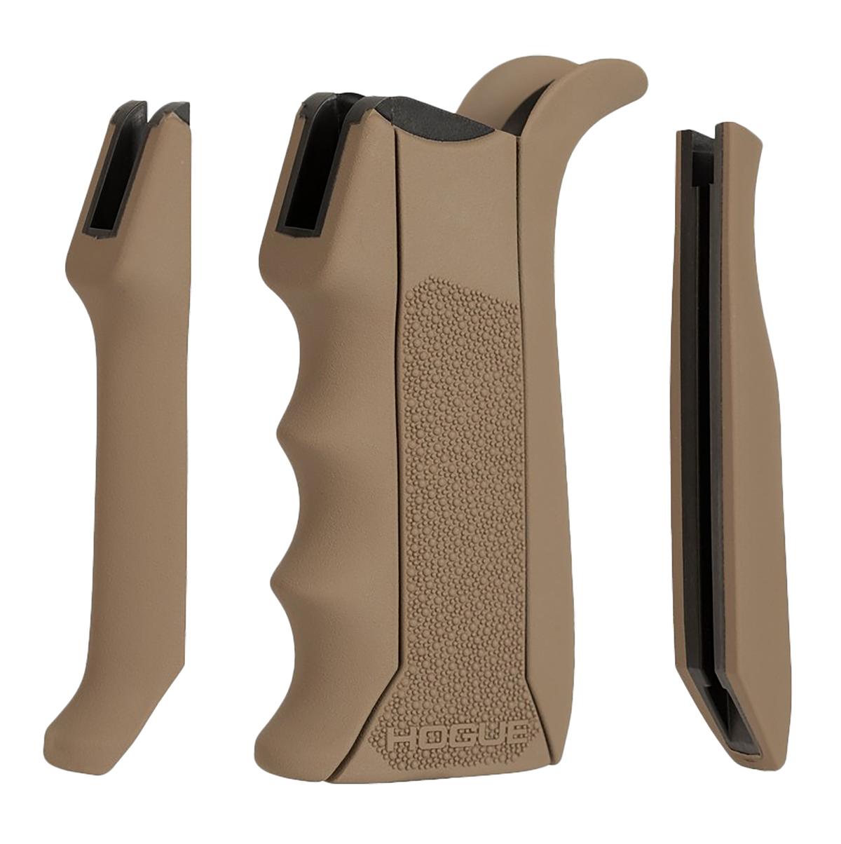 Hogue 13043 Modular Overmolded Pistol Grip Flat Dark Earth Rubber - AR-15/M16