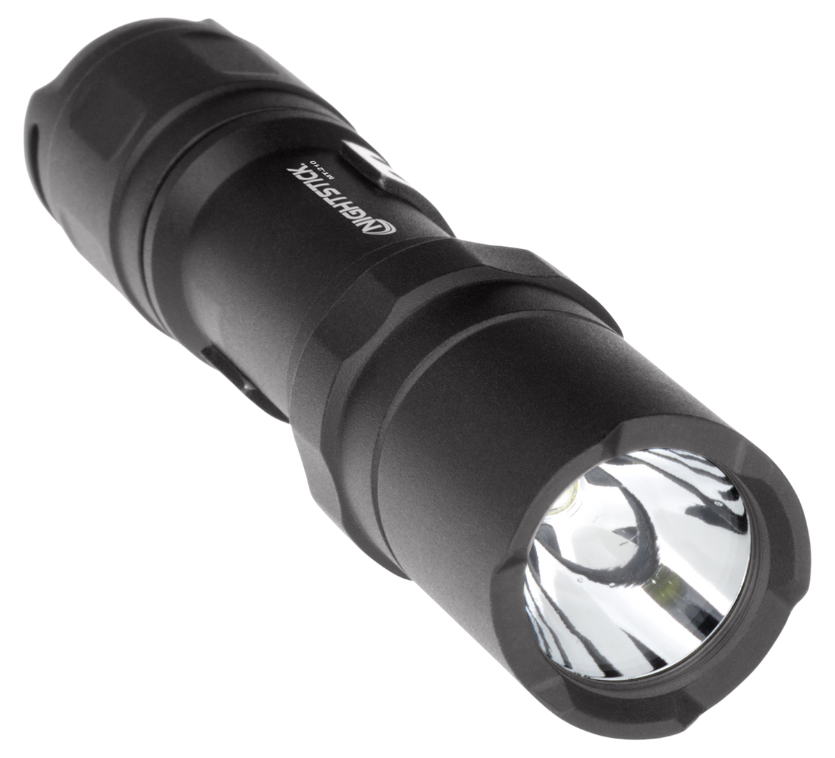 Bayco Nightstick MT-210 Mini-TAC Pro AA 50/80/150 Lumen White LED Flashlight - Black Anodized