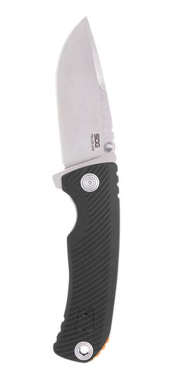S.O.G Tellus ATK 3.50" Folding Clip Point Plain Cryo 440C SS Stonewashed Black GRN Handle