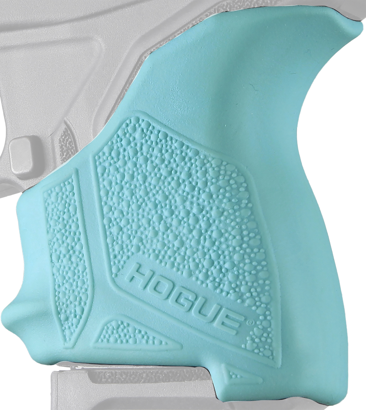 Hogue HandAll Beavertail Grip Sleeve Rubber Textured Aqua Blue - Ruger LCP II