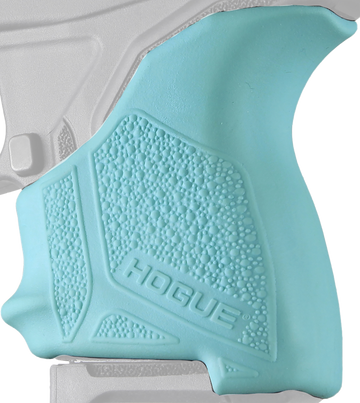 Hogue HandAll Beavertail Grip Sleeve Rubber Textured Aqua Blue - Ruger LCP II