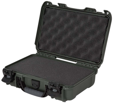 Nanuk 909 Waterproof Hard Case Olive Resin Cubed Foam 11.44 x 7 x 3.68 in