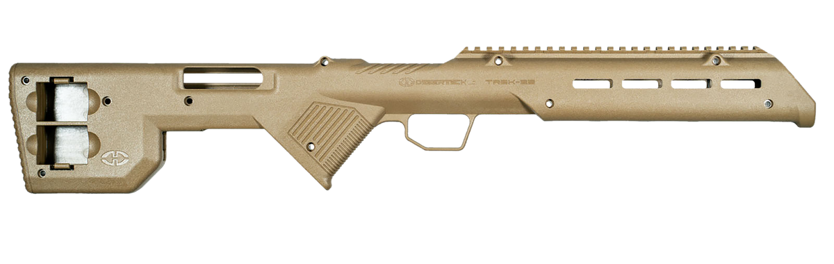 Desert Tech TREK-22 Fixed Bullpup Rifle Chassis Flat Dark Earth Synthetic - Fits Ruger 10/22 26.75" OAL