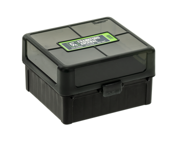 Frankford Arsenal Hinge-Top Ammo Box 100-Round 204 Ruger / 223 Rem / 300 Win Mag Black Polymer