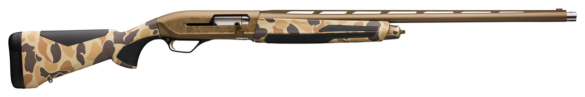 Browning Maxus II Wicked Wing 12 Gauge 3.5" 4+1 26" Semi-Auto Shotgun - Burnt Bronze Cerakote / Vintage Tan Camo