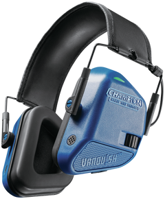 Champion Targets Vanquish Electronic Earmuff 22 dB Over the Head Blue/Black