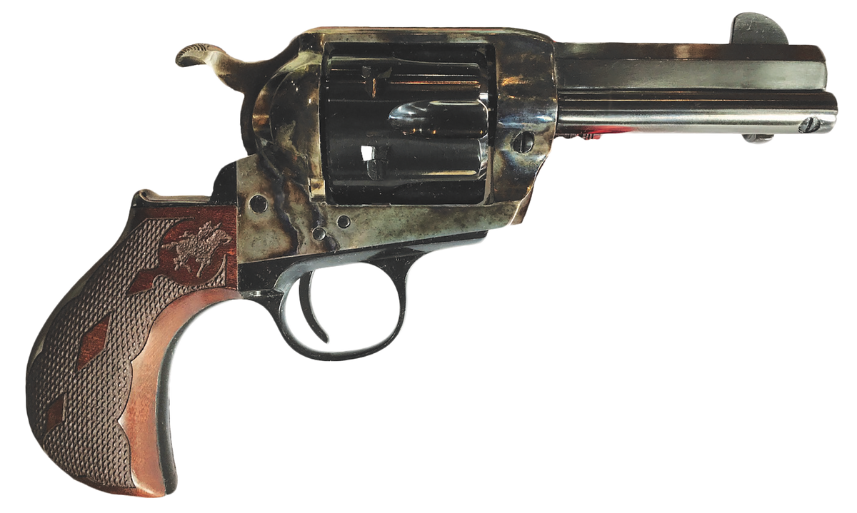 Cimarron El Malo 2 45 Long Colt 3.5" 6-Shot SAO Revolver - Color Case Hardened