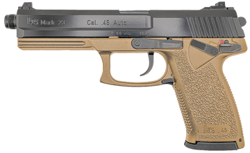 HK Mark 23 .45 ACP 5.87" 12+1 DA/SA Semi-Auto Pistol - Threaded Barrel, FDE Frame