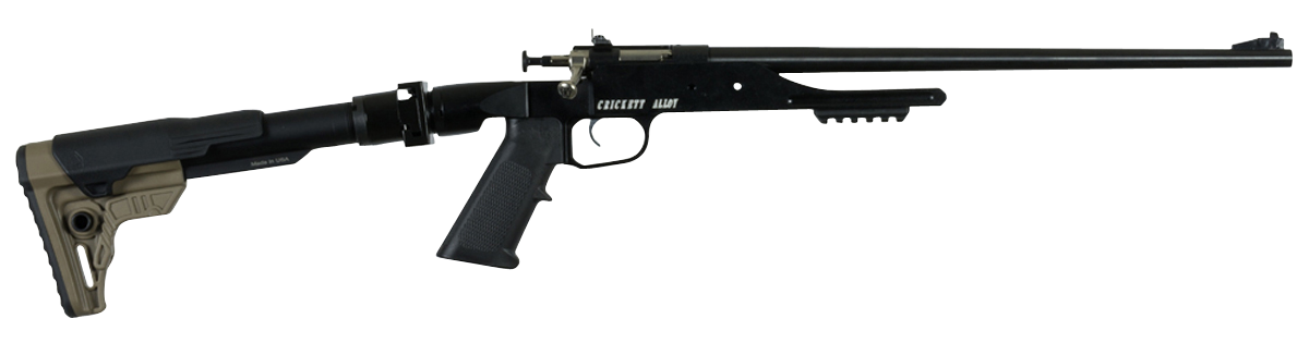 Crickett KSA2180 Precision 22 LR 16.13" 1-Rd Bolt Action Rifle - Blued Steel, Black Adjustable Stock