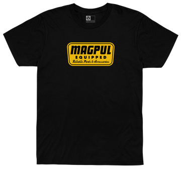 Magpul Industries Equipped Blend Black Cotton/Polyester Short Sleeve T-Shirt - 4XL