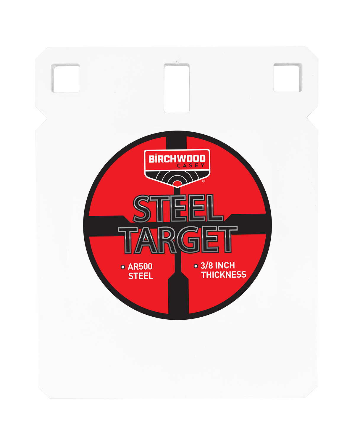 Birchwood Casey Centerfire 6" Square Gong 3/8" AR500 Steel Target