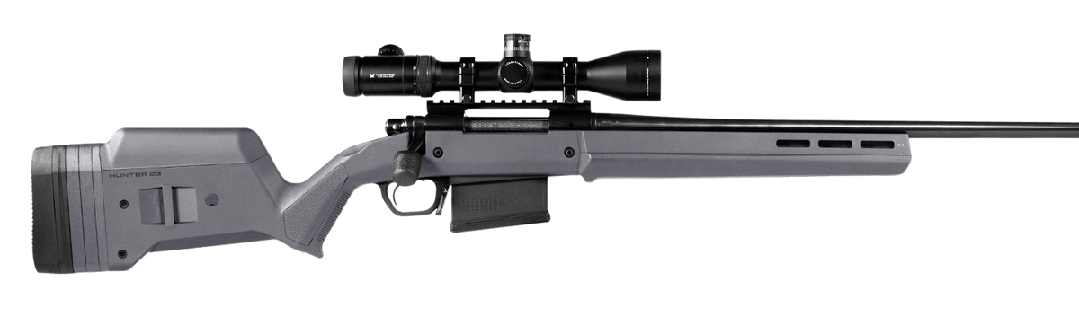 Magpul Industries Hunter 700L Fixed Stock Stealth Gray Aluminum Bedding & Adjustable Comb for Remington 700 LA