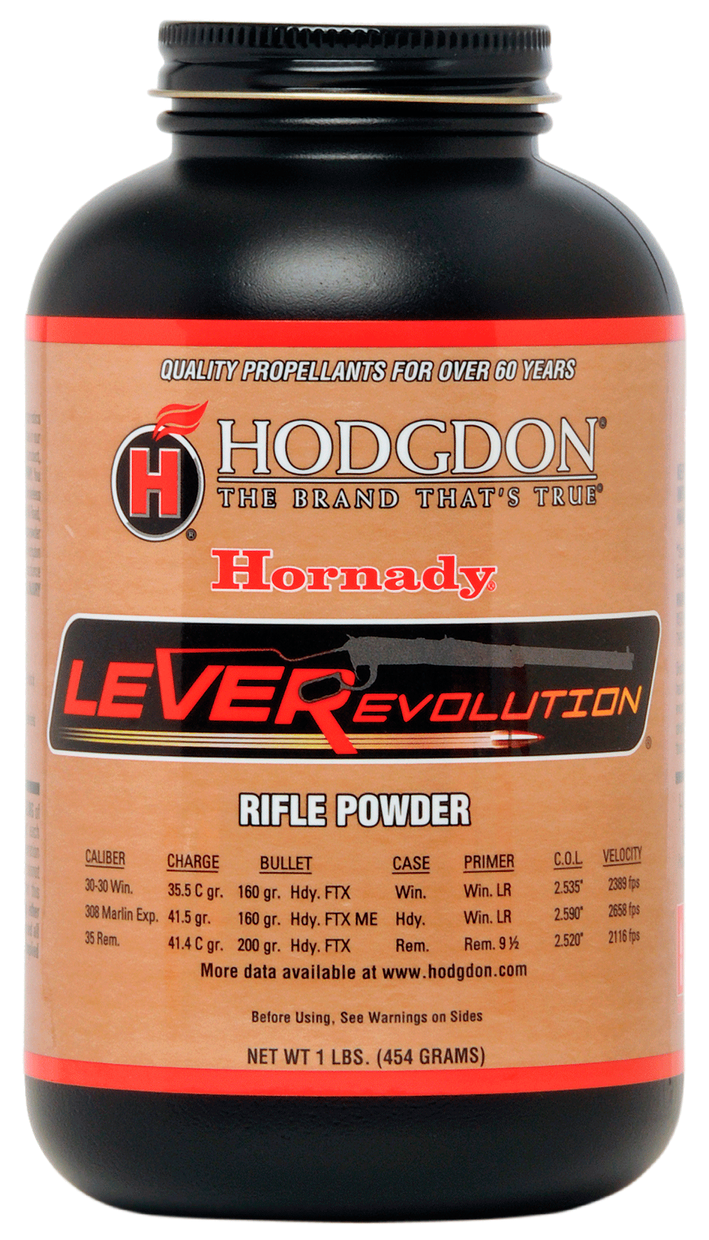 Hodgdon HLR1 LEVERevolution Smokeless Rifle Powder 1 lb