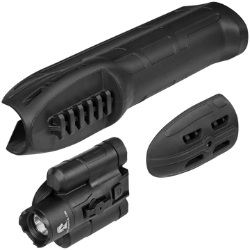 Adaptive Tactical EX Performance Forend 300 Lumen Flashlight Black Polymer 2" Picatinny - Mossberg 500/590/Maverick 88
