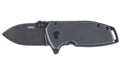 Columbia River Squid Compact 1.75" Folding Drop Point Plain 8Cr13MoV Black Stonewash