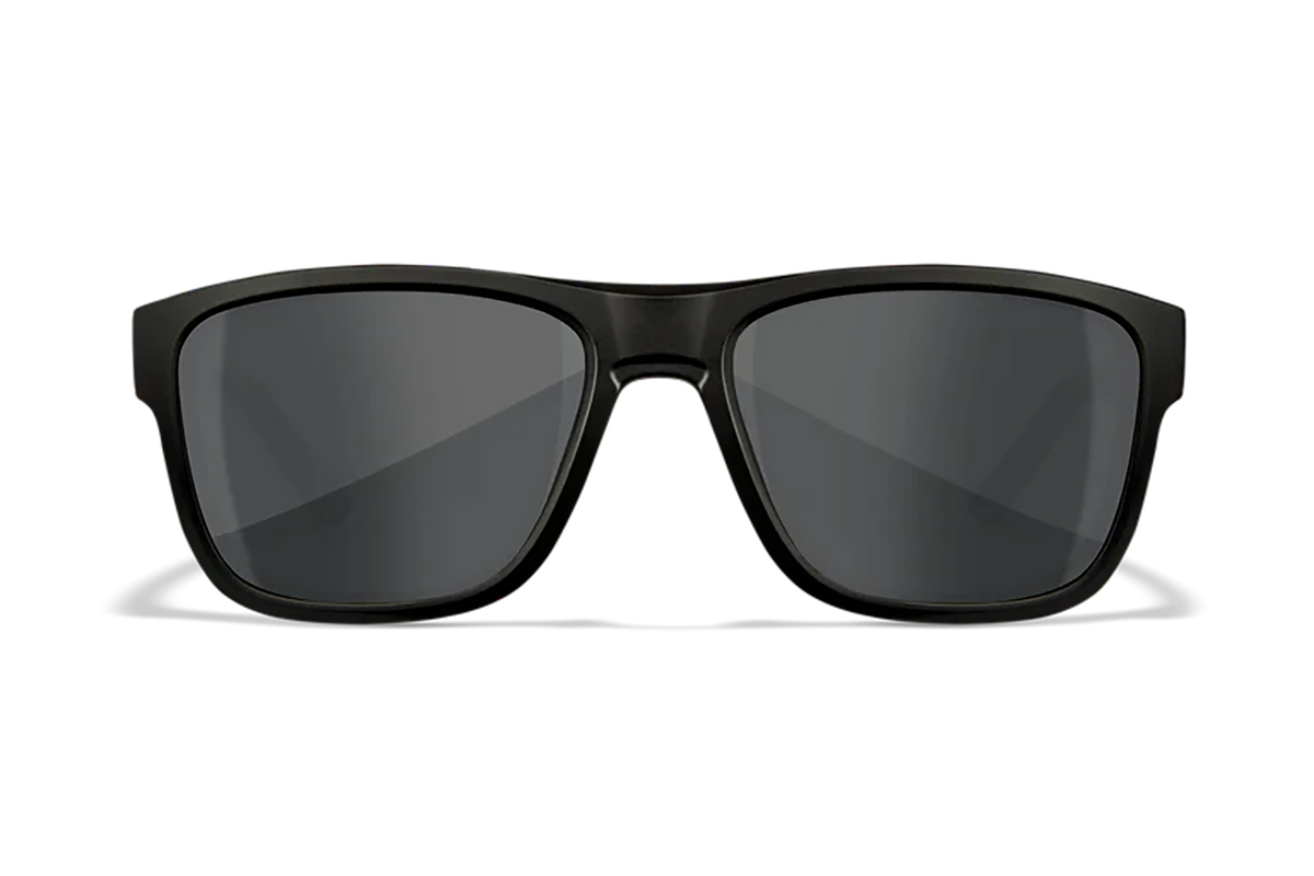 Wiley X Ovation M/L Smoke Gray Lens Matte Black Frame Safety Glasses