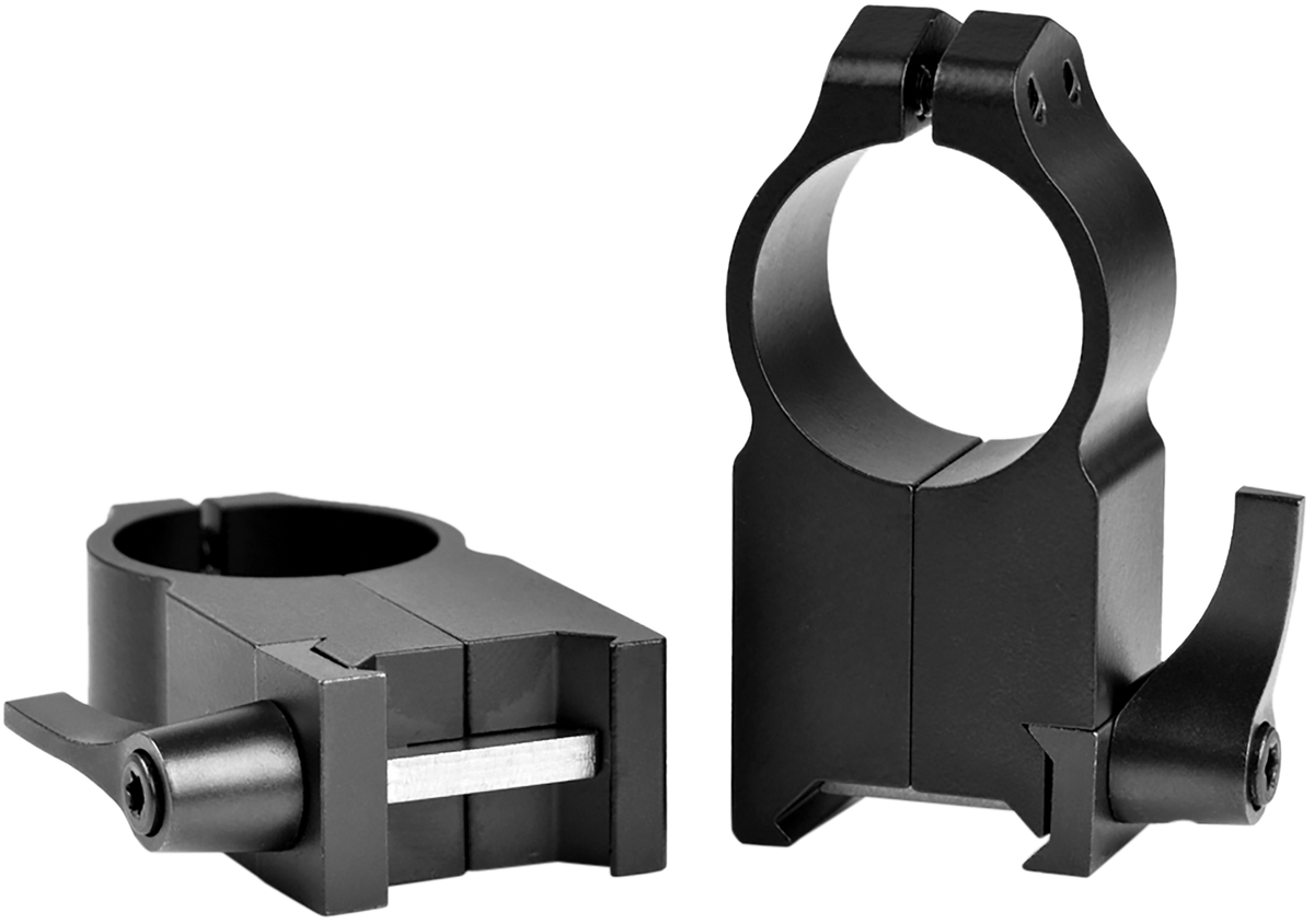 Warne 204LM Maxima 1" Ultra High Quick Detach Scope Rings - Matte Black