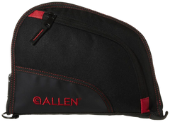 Allen 7738 Auto-Fit Handgun Case 9" Black/Red Endura Foam Padded Lockable Zipper