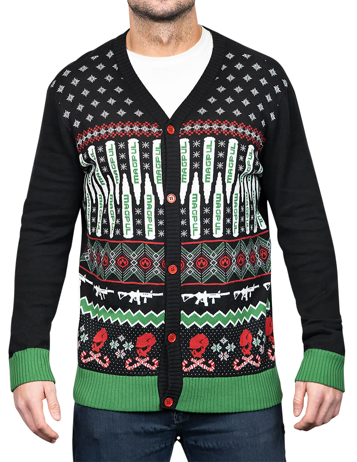 Magpul Industries Krampus Christmas Sweater Cotton/Acrylic Multi Color Long Sleeve 3XL