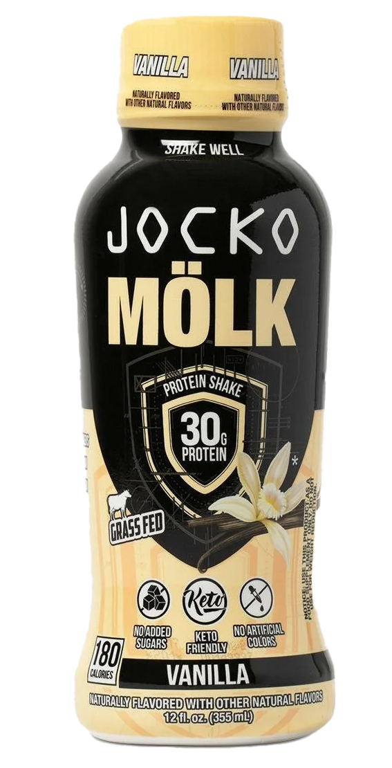 Jocko Fuel Molk Vanilla Protein Shake 12oz 12-Pack