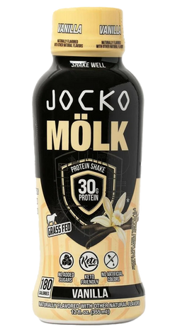 Jocko Fuel Molk Vanilla Protein Shake 12oz 12-Pack