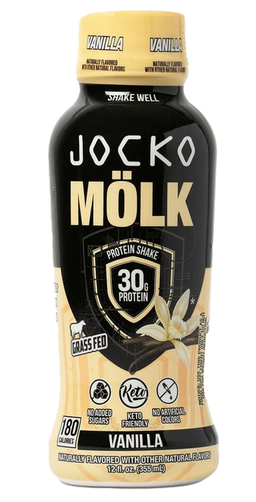 Jocko Fuel Molk Vanilla Protein Shake 12oz 12-Pack