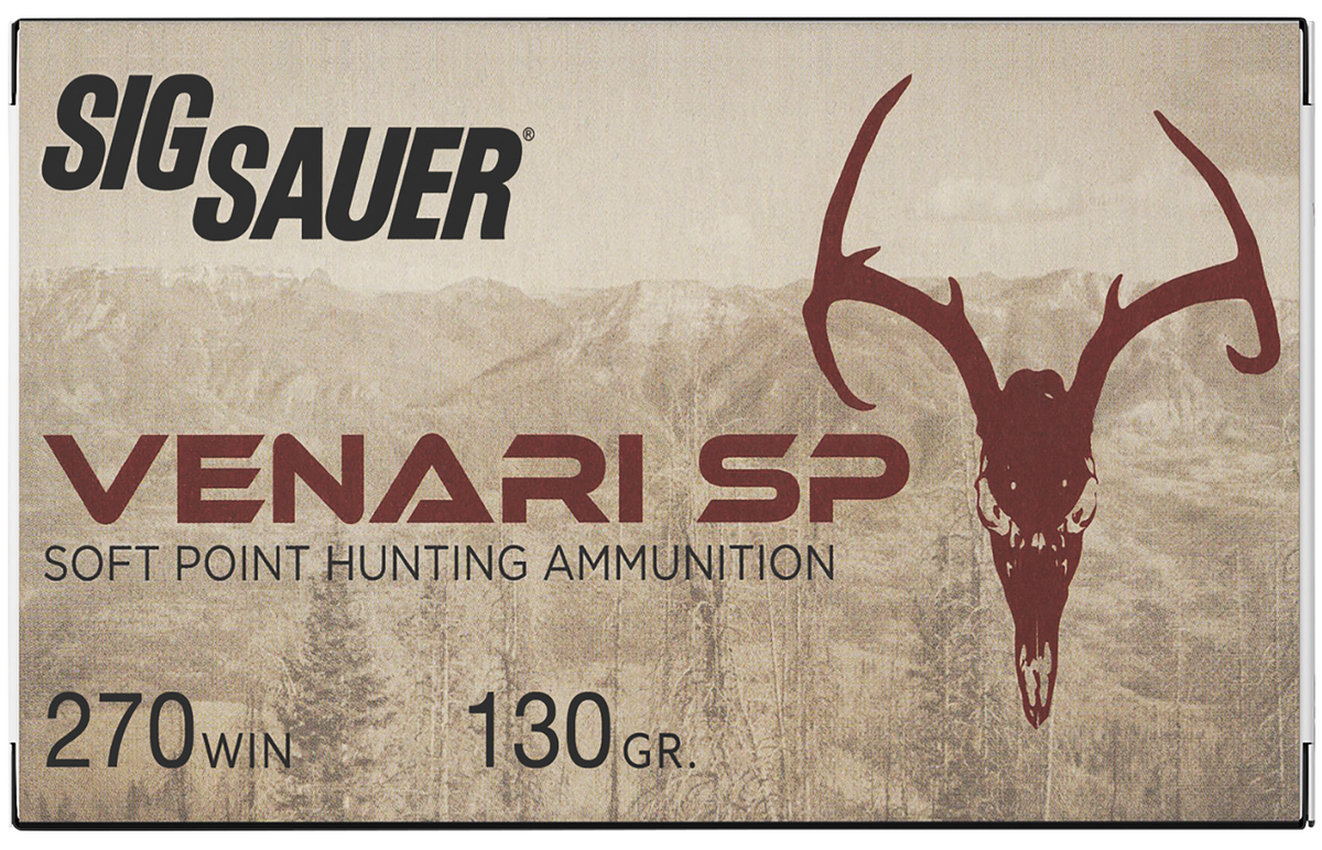 Sig Sauer Venari 270 Win 130gr Soft Point Rifle Ammo - Box or Case