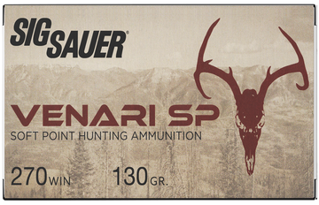 Sig Sauer Venari 270 Win 130gr Soft Point Rifle Ammo - Box or Case
