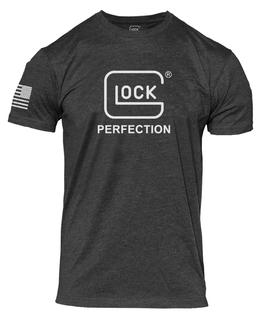 Glock Perfection Tee Short Sleeve T-Shirt XL Charcoal
