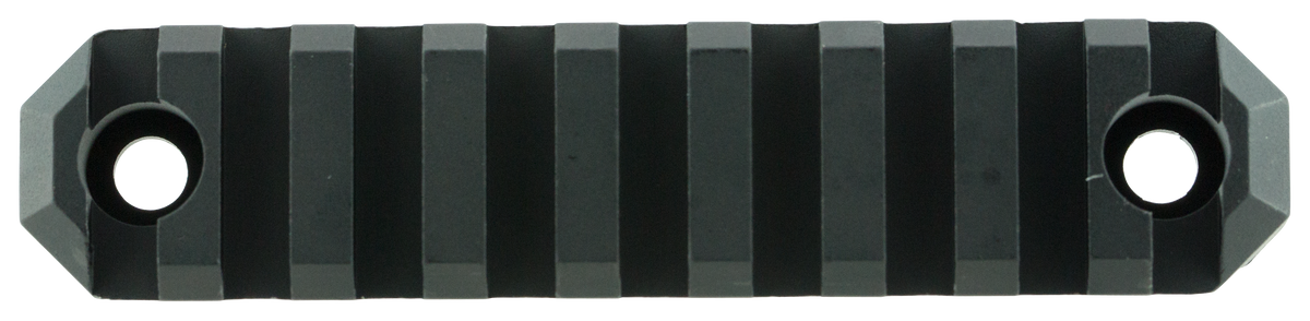GrovTec GTSW238 3.8" 9-Slot M-LOK Picatinny Rail Section - Black Hardcoat Anodized