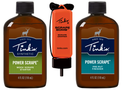 Tinks W5226 Power Scrape All-Season Deer Attractant Kit 4 oz Pre-Rut Finisher & Mock Scrape Starter