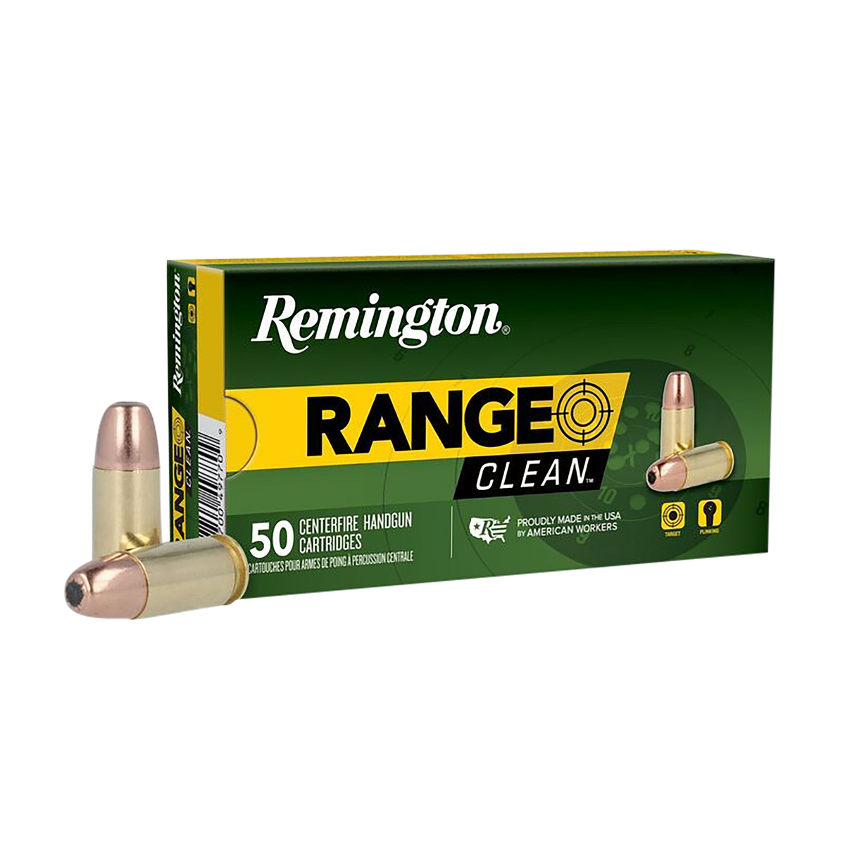 Remington Ammunition Range 9mm Luger 115 gr Flat Nose Enclosed Base - Box or Case