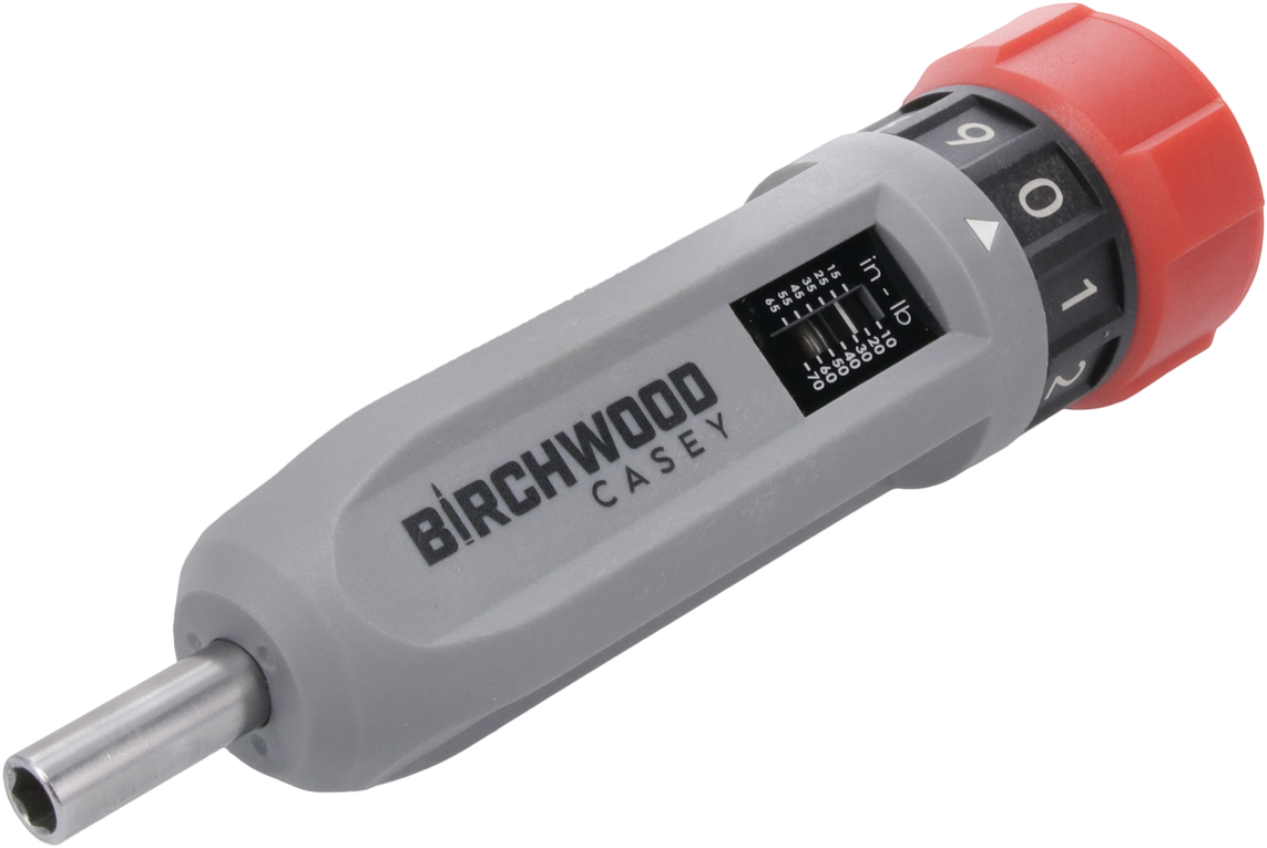 Birchwood Casey TRQW Armorer's Torque Wrench Set 10-70 in-lb Gray/Red w/ Multi-Piece Bit Set