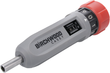 Birchwood Casey TRQW Armorer's Torque Wrench Set 10-70 in-lb Gray/Red w/ Multi-Piece Bit Set