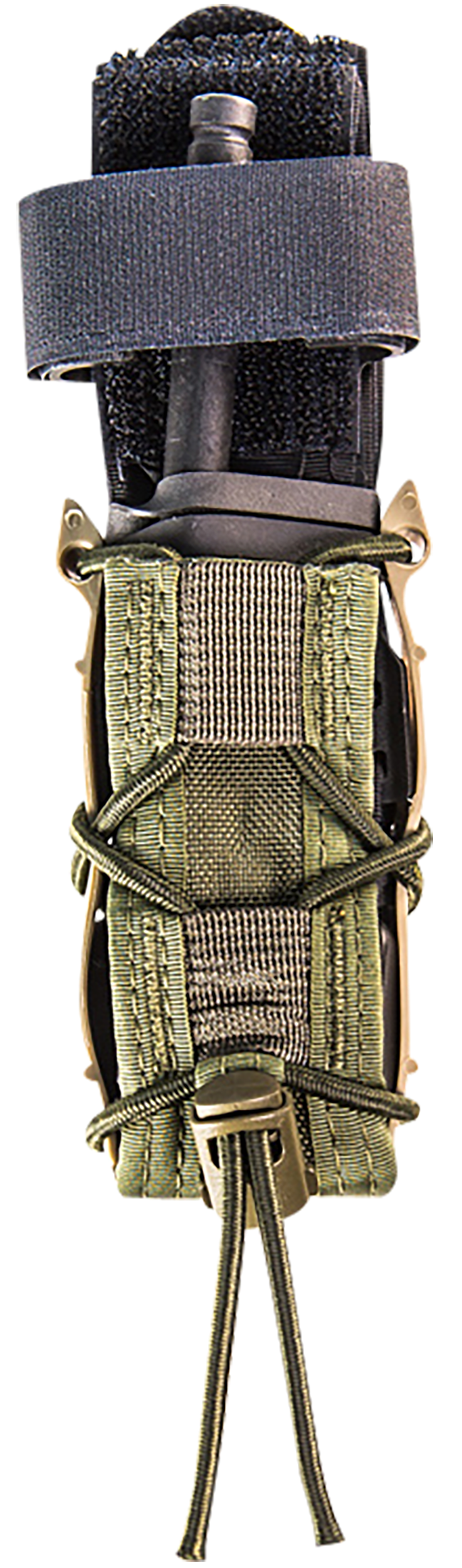 High Speed Gear 11PT00OD TACO Single Pistol Mag Pouch OD Green Nylon MOLLE