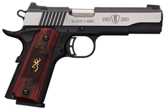 Browning 1911 Black Label Medallion Pro .380 ACP 4.25" 8+1 SAO Pistol