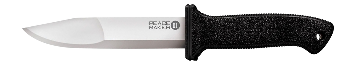 Cold Steel Peace Maker II 5.5" Fixed Plain 4116 SS Drop Point Black Kray-Ex Handle