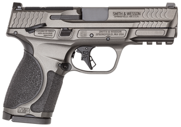 Smith & Wesson M&P 9 M2.0 Metal Compact 9mm Luger 4" 15+1 Semi-Auto Pistol - Tungsten Gray, Optic Ready, Thumb Safety