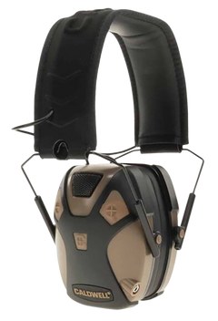 Caldwell E-Max Pro 23 dB NRR Over the Head Electronic Earmuffs - FDE/Black