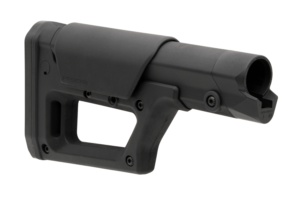 Magpul Industries PRS Lite Adjustable Stock Black Polymer/Metal for AR-15/AR-10