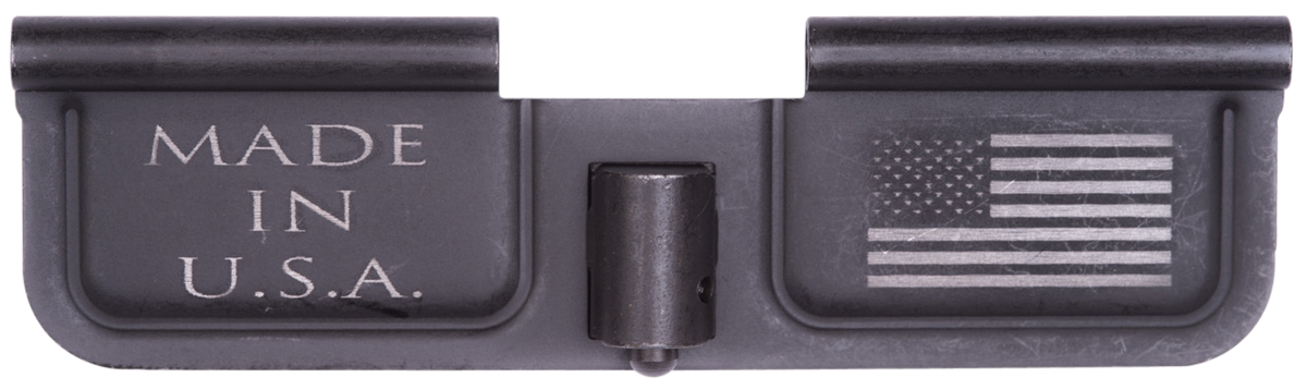 Spikes SED7002 Ejection Port Door USA/Flag AR-15 Black Phosphate Steel