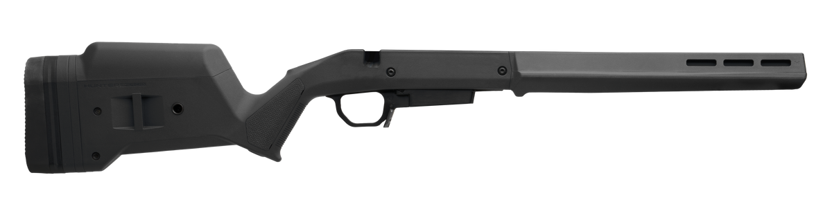Magpul Industries Hunter American Stock Black Adjustable w/ Aluminum Chassis for Ruger American Short Action Right Hand - STANAG Mag Well