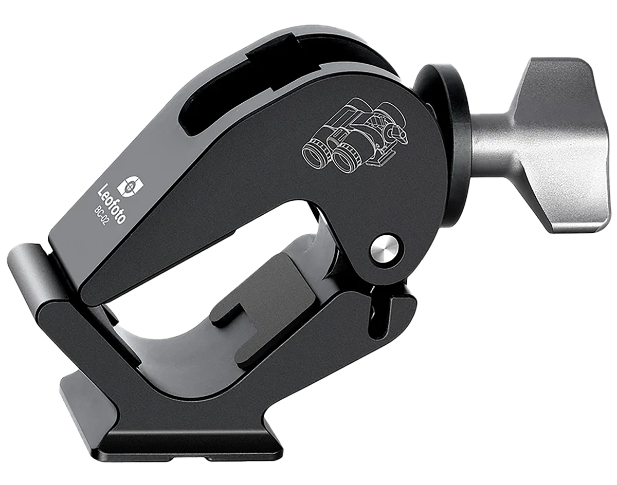 Leofoto USA BC-02 Binocular Tripod Adapter 28-60mm Arca Dovetail Black