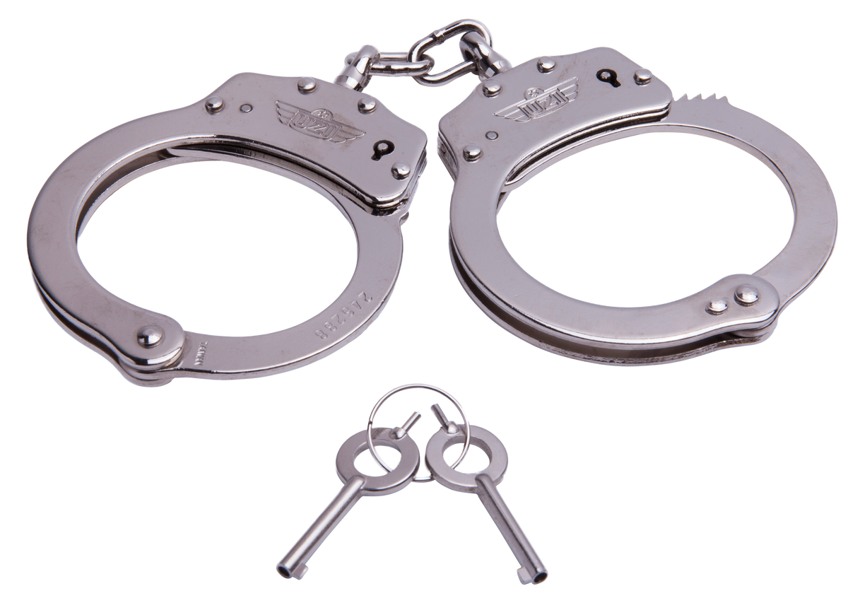 Uzi Accessories UZIHCCS Chain Handcuffs Double-Lock Stainless Steel Silver