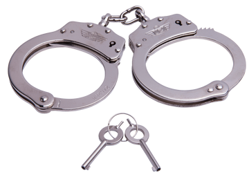 Uzi Accessories UZIHCCS Chain Handcuffs Double-Lock Stainless Steel Silver