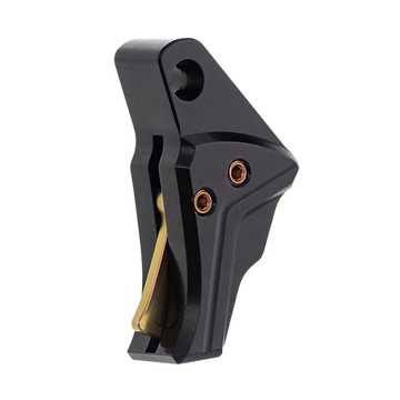 Tyrant CNC I.T.T.S Trigger and Trigger Bar Black/Gold - Fits Glock Gen 3-4