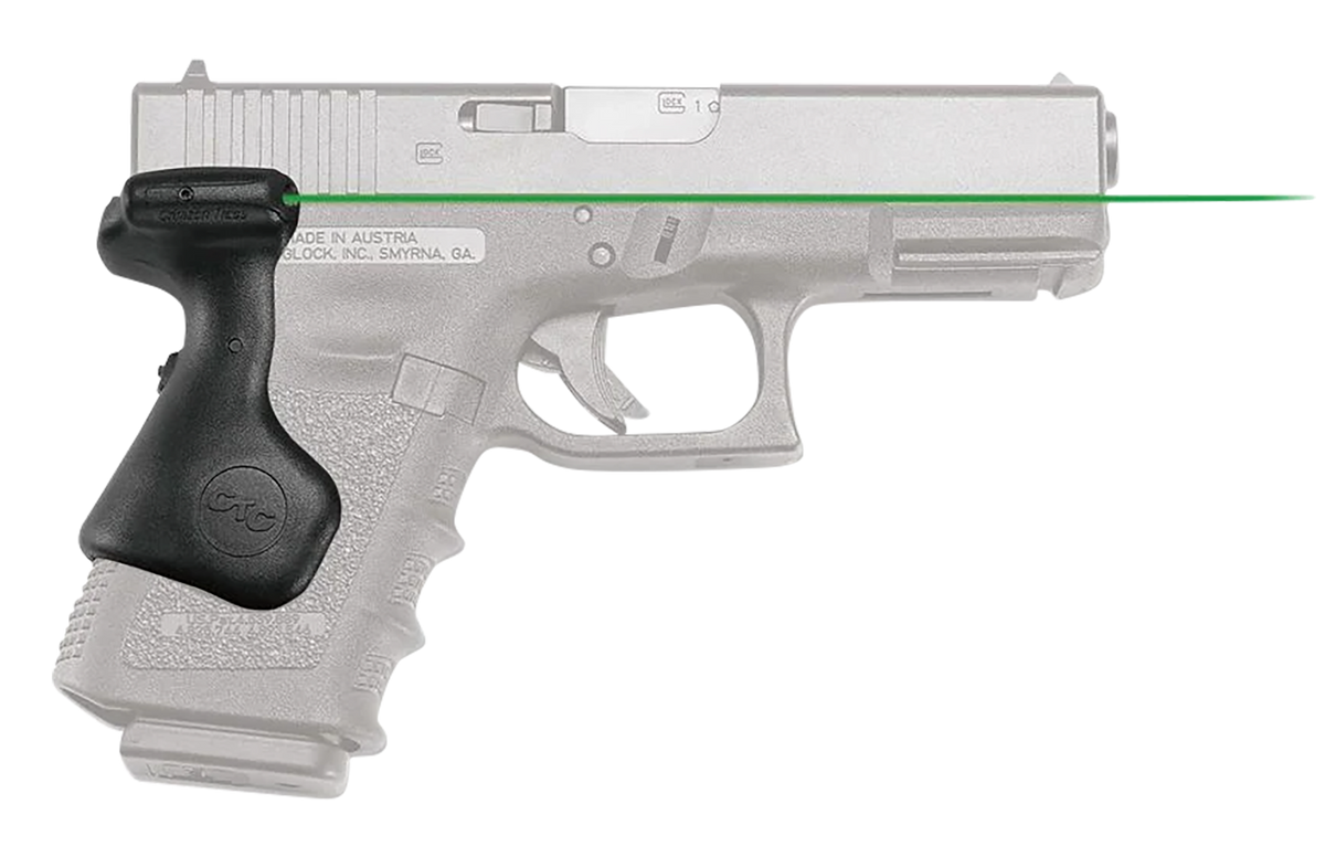 Crimson Trace LG-639G Lasergrips Green Laser Sight for Glock Gen 3/4/5 Compact - Black Polymer