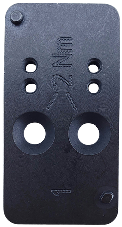 HK VP9 Optics Ready Mounting Plate #1 Black Steel - Fits Meopta/EOTech MRDS/Noblex